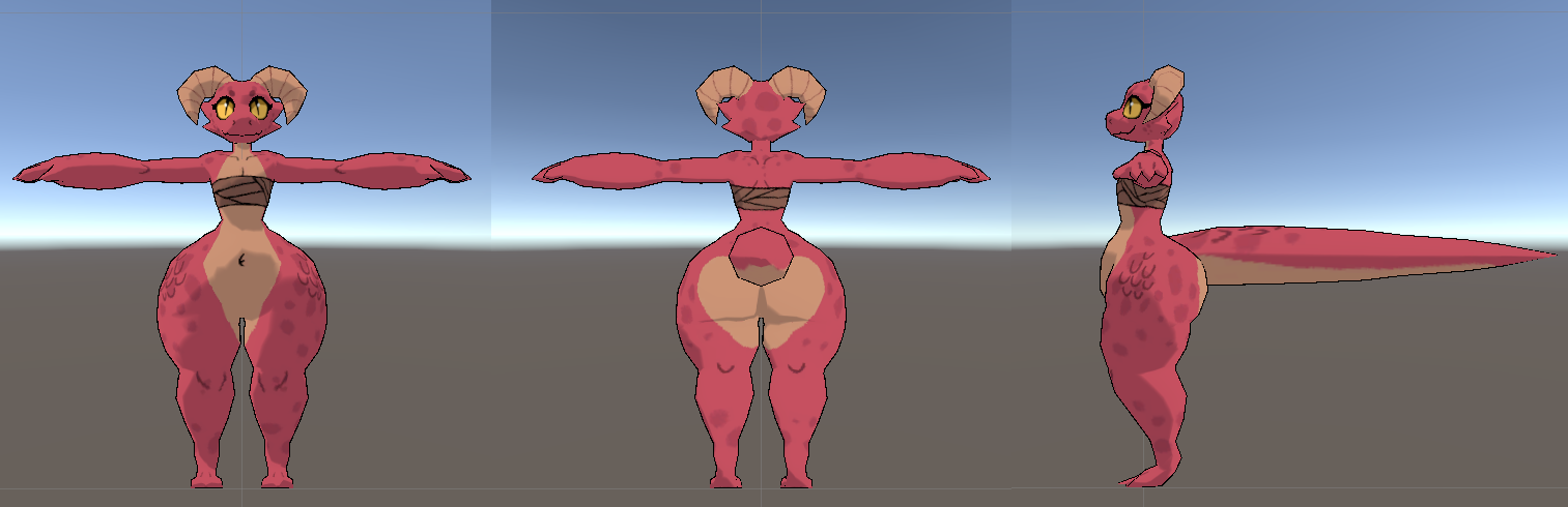 Polybold, Kobold avatar for VRChat