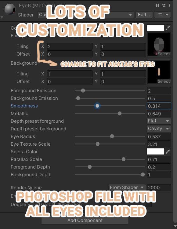 Anime eye pack