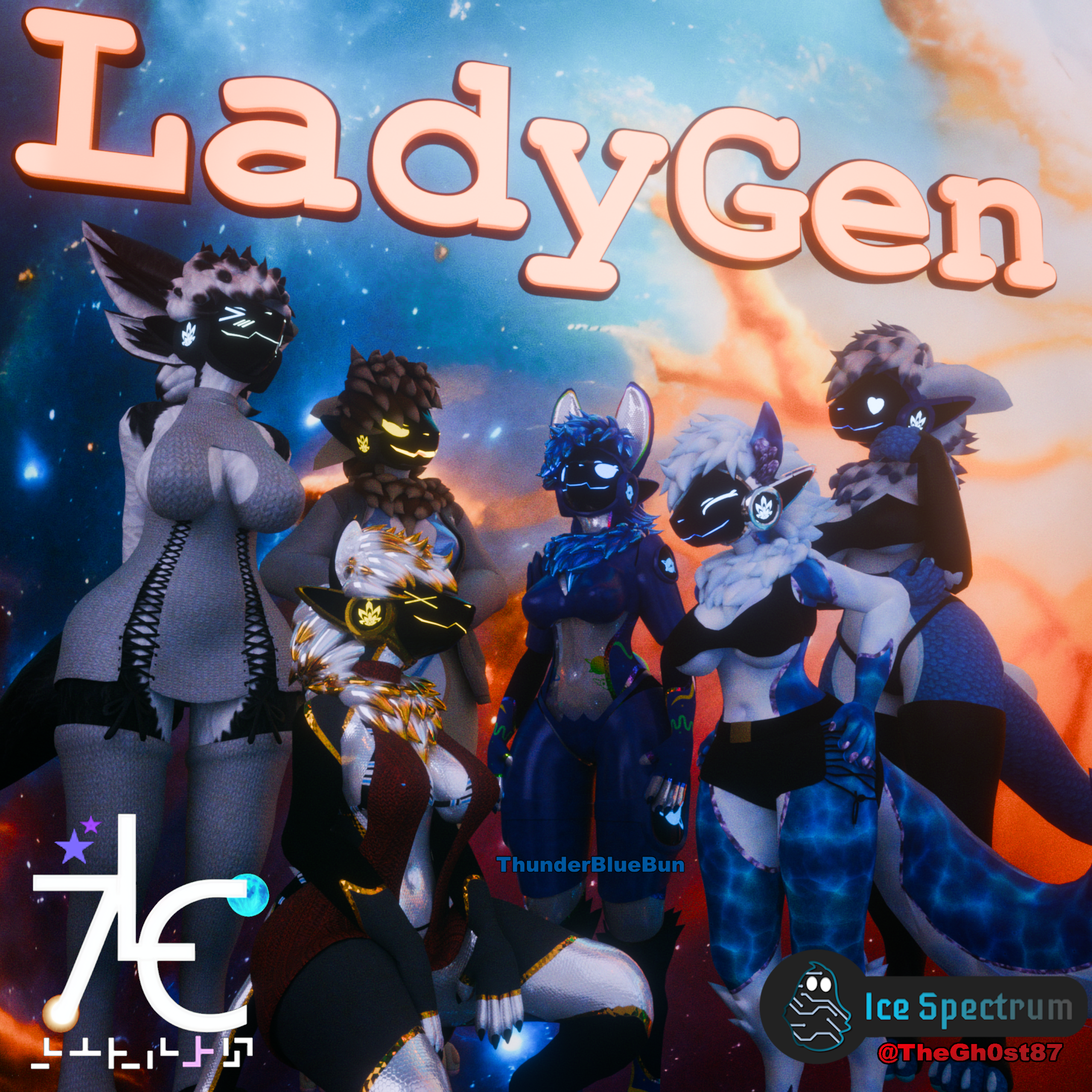 LadyGen ProtogenGirl 7LC [PC/Quest]