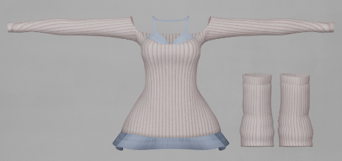 Casually Cute Sweater set || Sweater, Skirt, Legwarmers Set