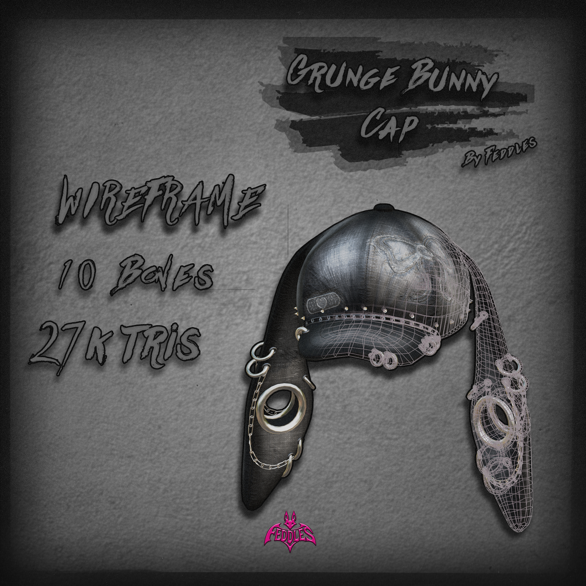 GRUNGE BUNNY CAP