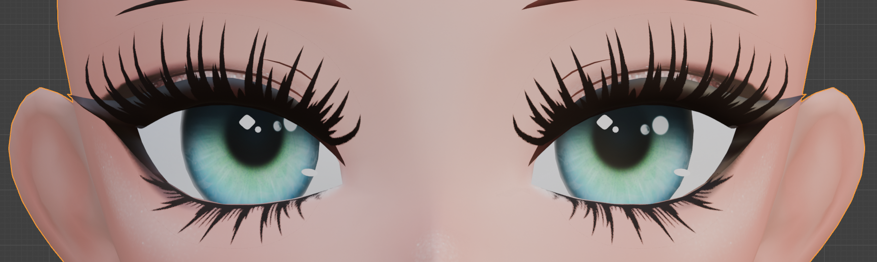 EyeLashes for Starlight Anime Head 1.6  (VRCFT compatible)