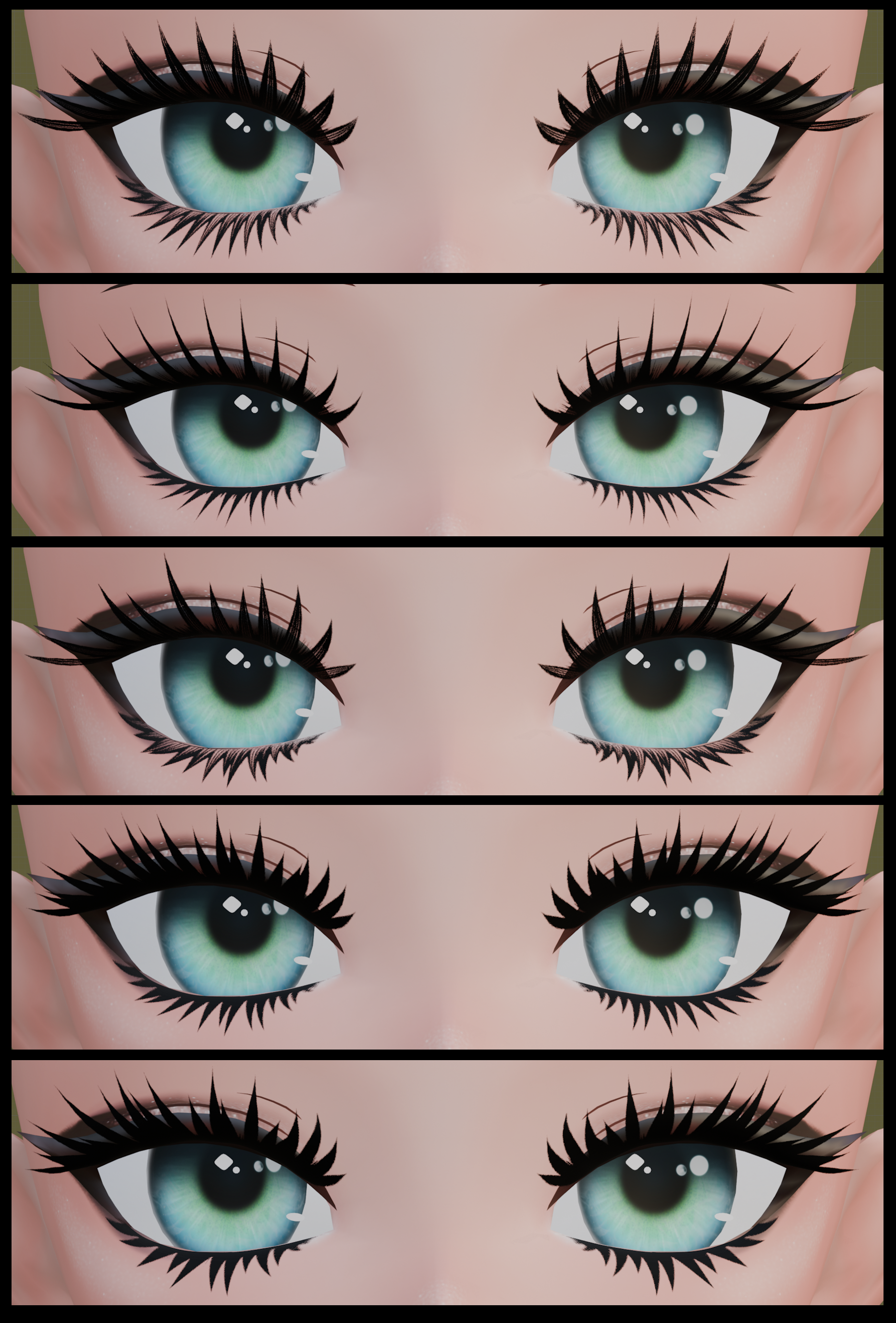 EyeLashes for Starlight Anime Head 1.6 (VRCFT compatible)