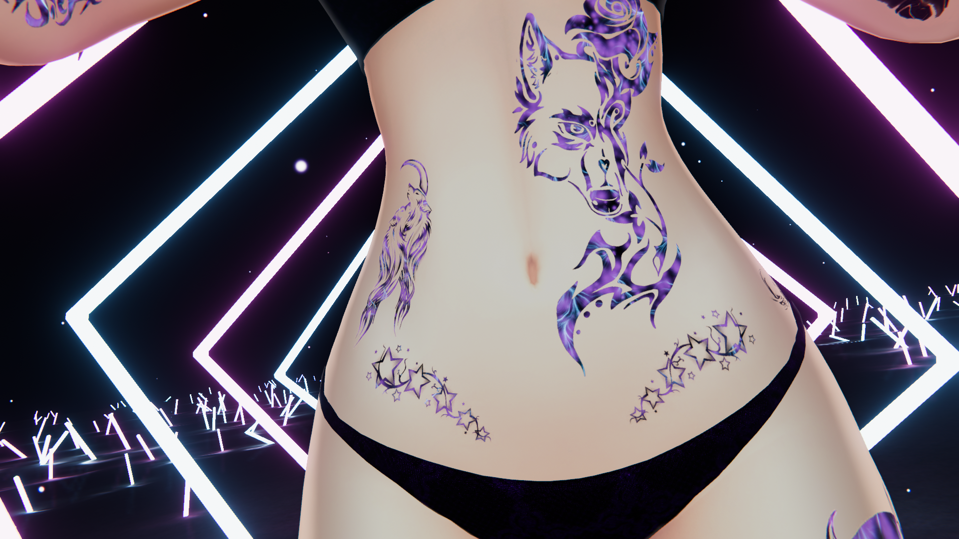 Spooky Luna Tats