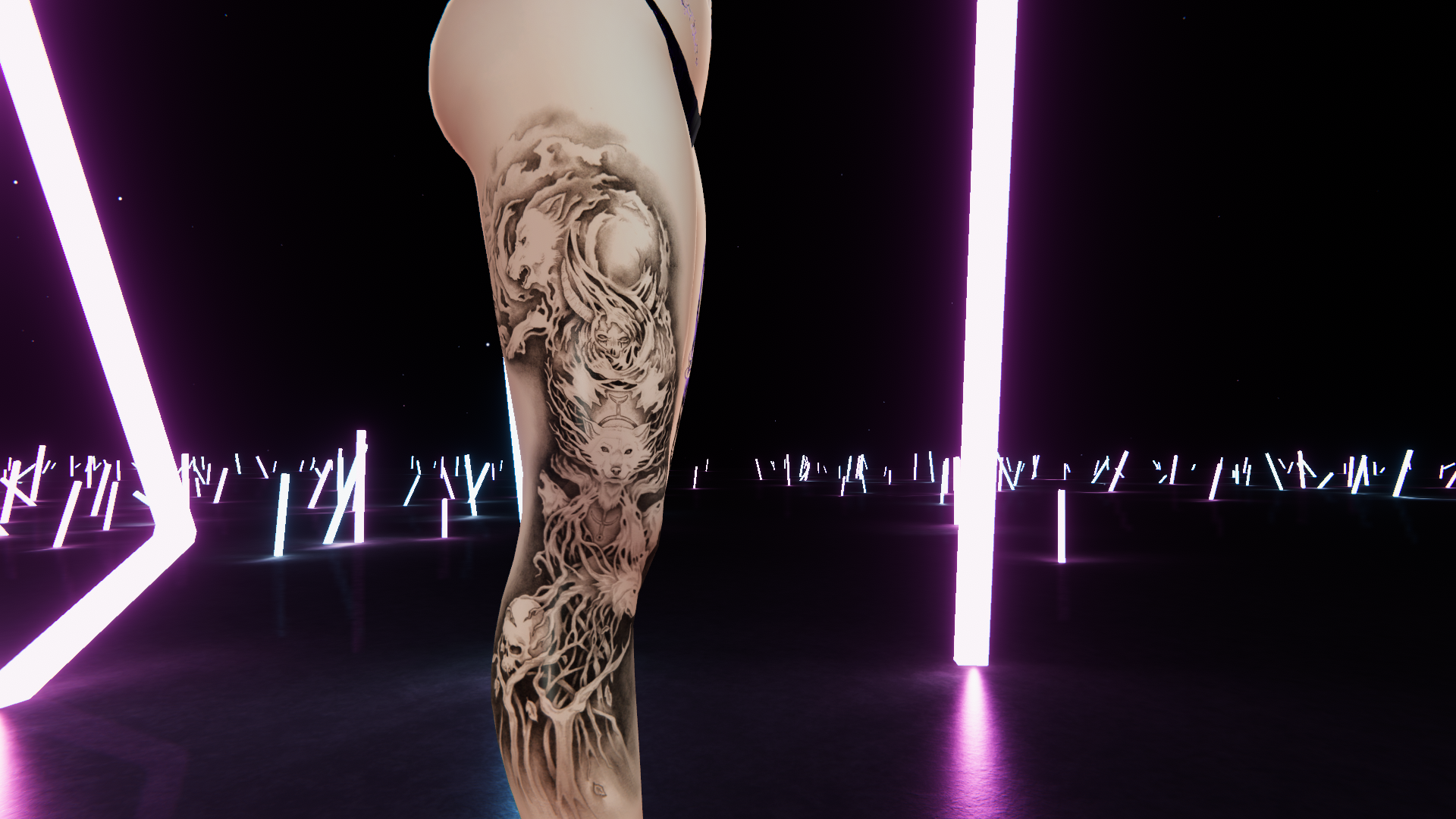 Spooky Luna Tats