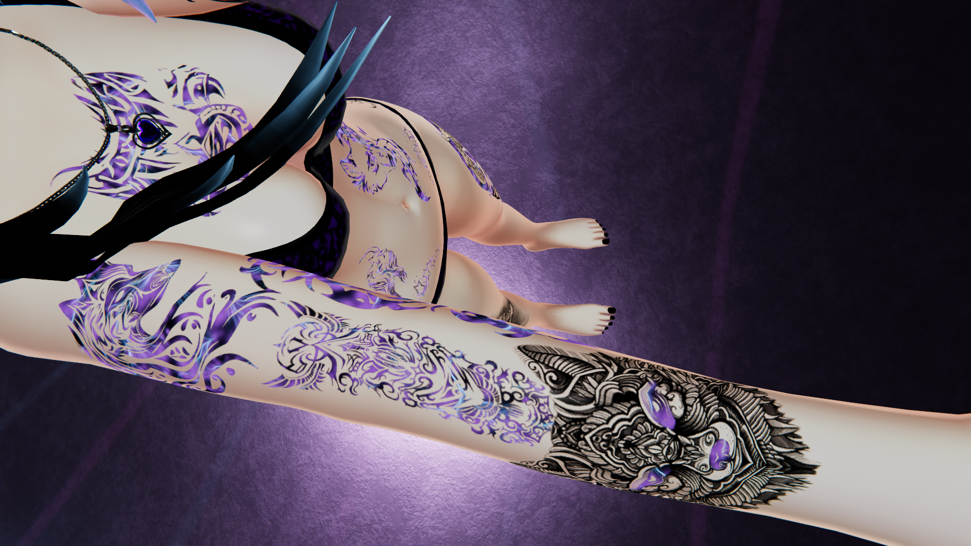 Spooky Luna Tats