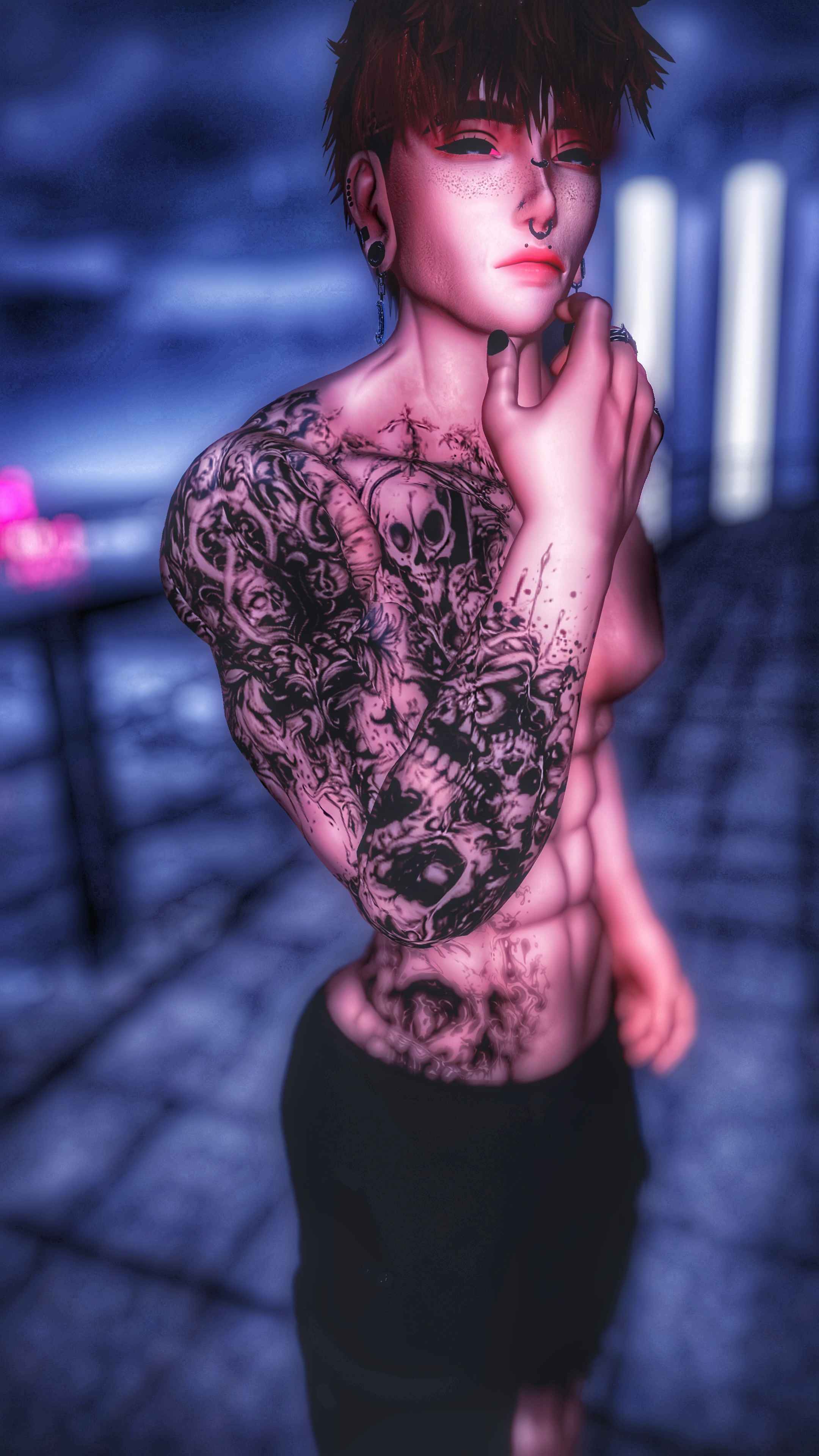 Goth V2 Tetxure For Akii, Exo, Egirl, Venus