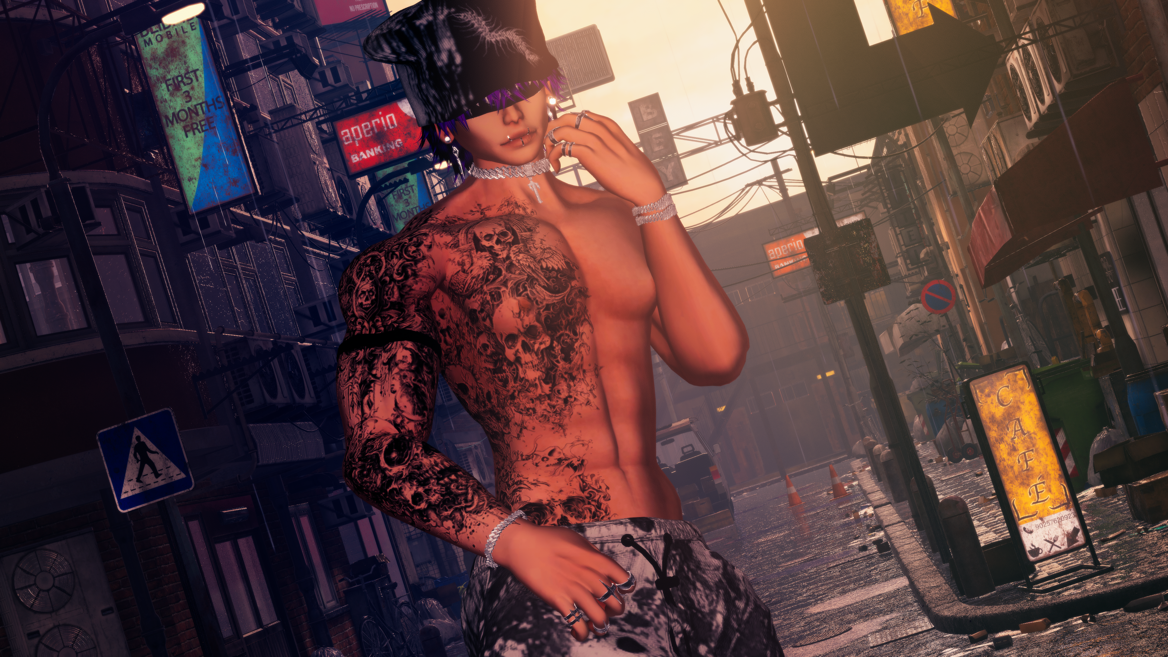 Goth V2 Tetxure For Akii, Exo, Egirl, Venus