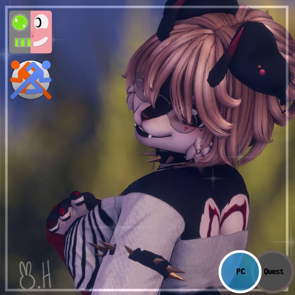 ⋆˚🐾˖° Hellhund - PC only - vrcft - sps ⋆˚🐾˖°