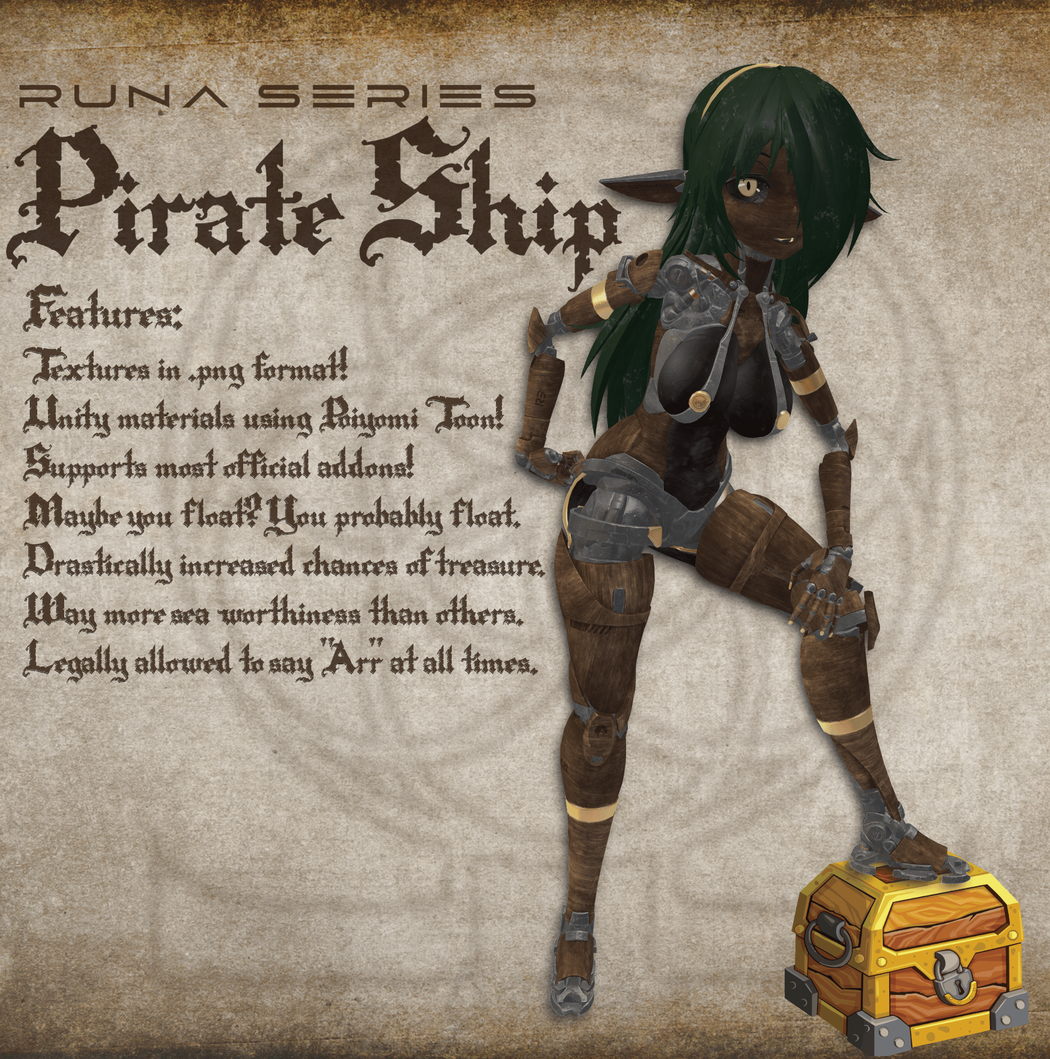 Pirate Ship Runa Texture Set