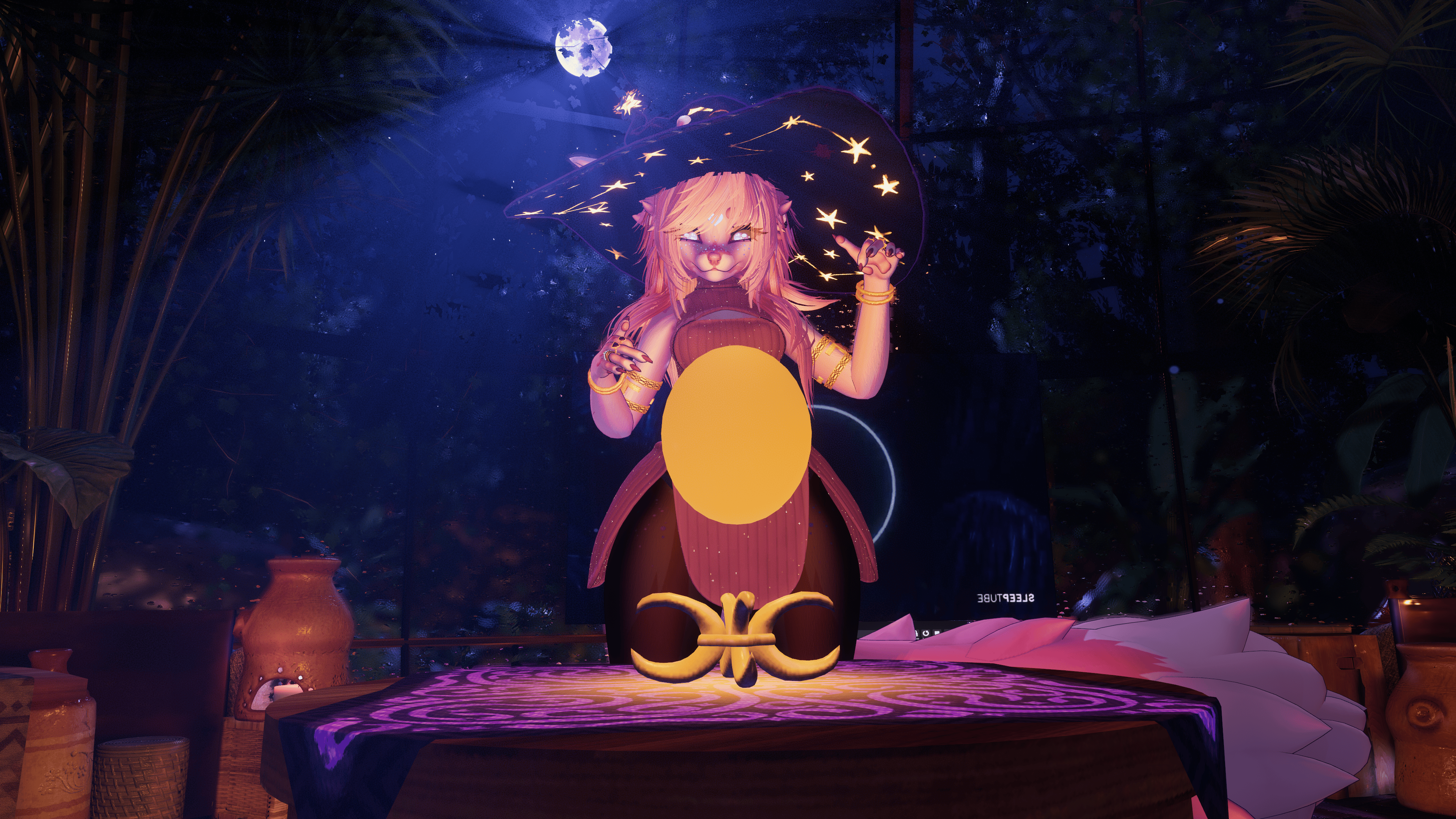 🔮Fortune Telling Crystal Ball 🔮 + Table and Avatar Light