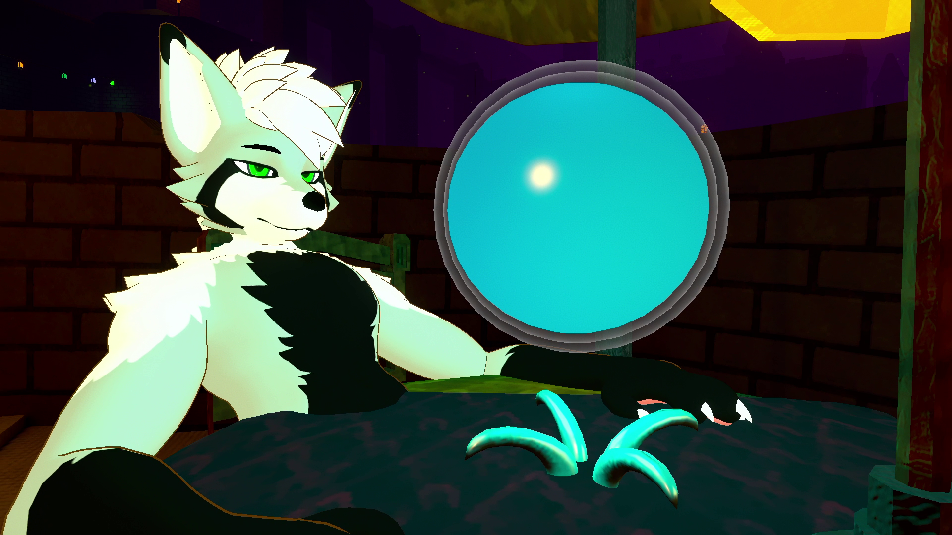 🔮Fortune Telling Crystal Ball 🔮 + Table and Avatar Light