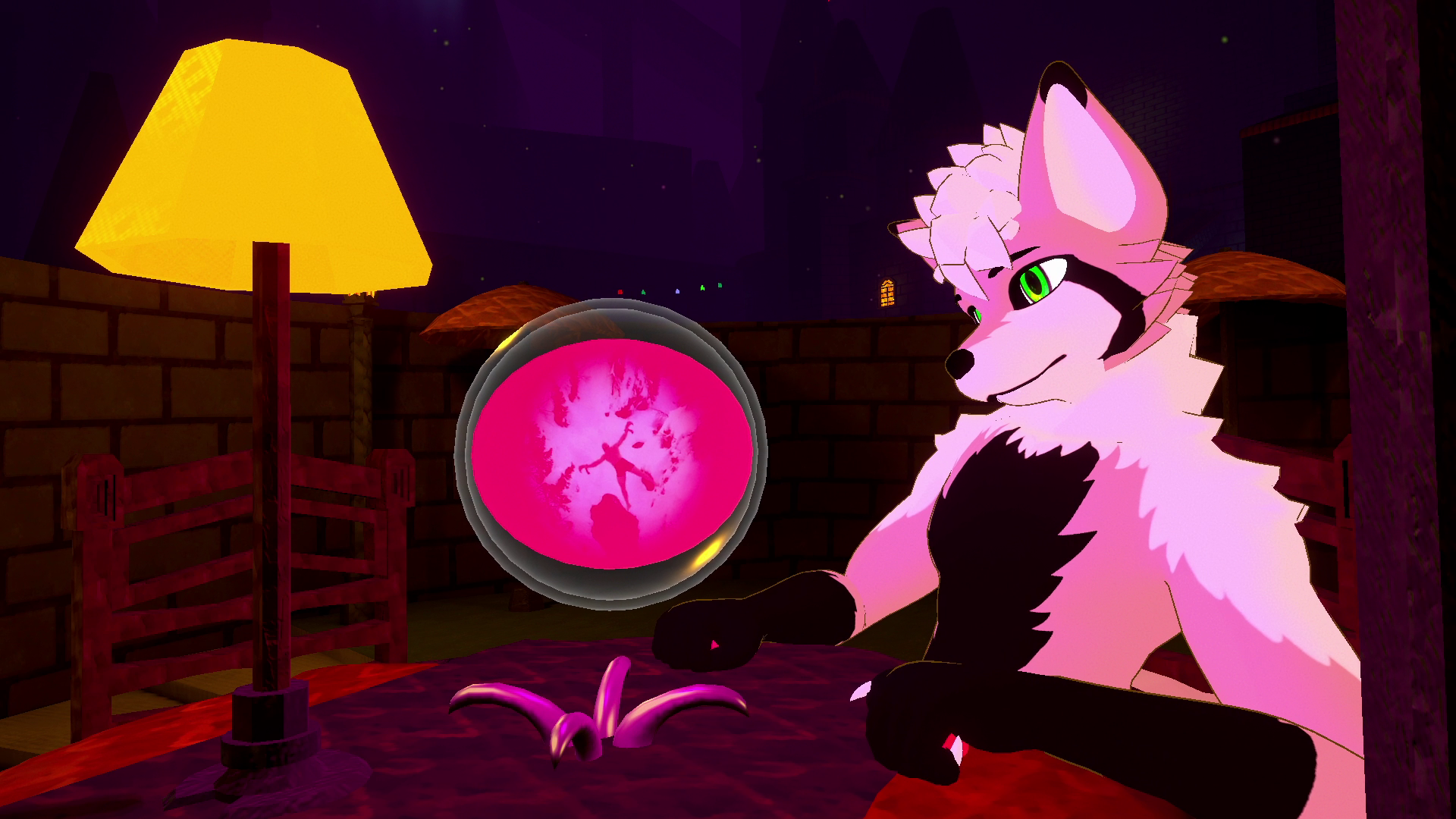 🔮Fortune Telling Crystal Ball 🔮 + Table and Avatar Light