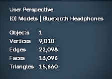 Bluetooth Headphones (RIGGED TO DEAN HEAD) (EASY ADD ON)