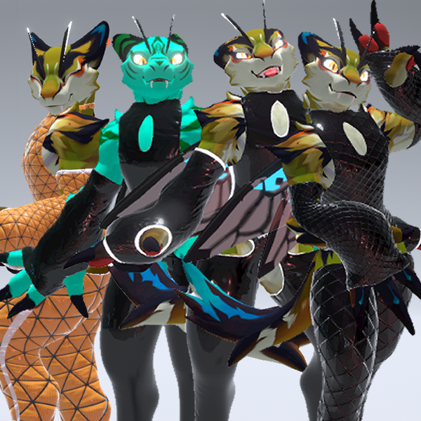 VRChat | TigerBee Latex Clothes