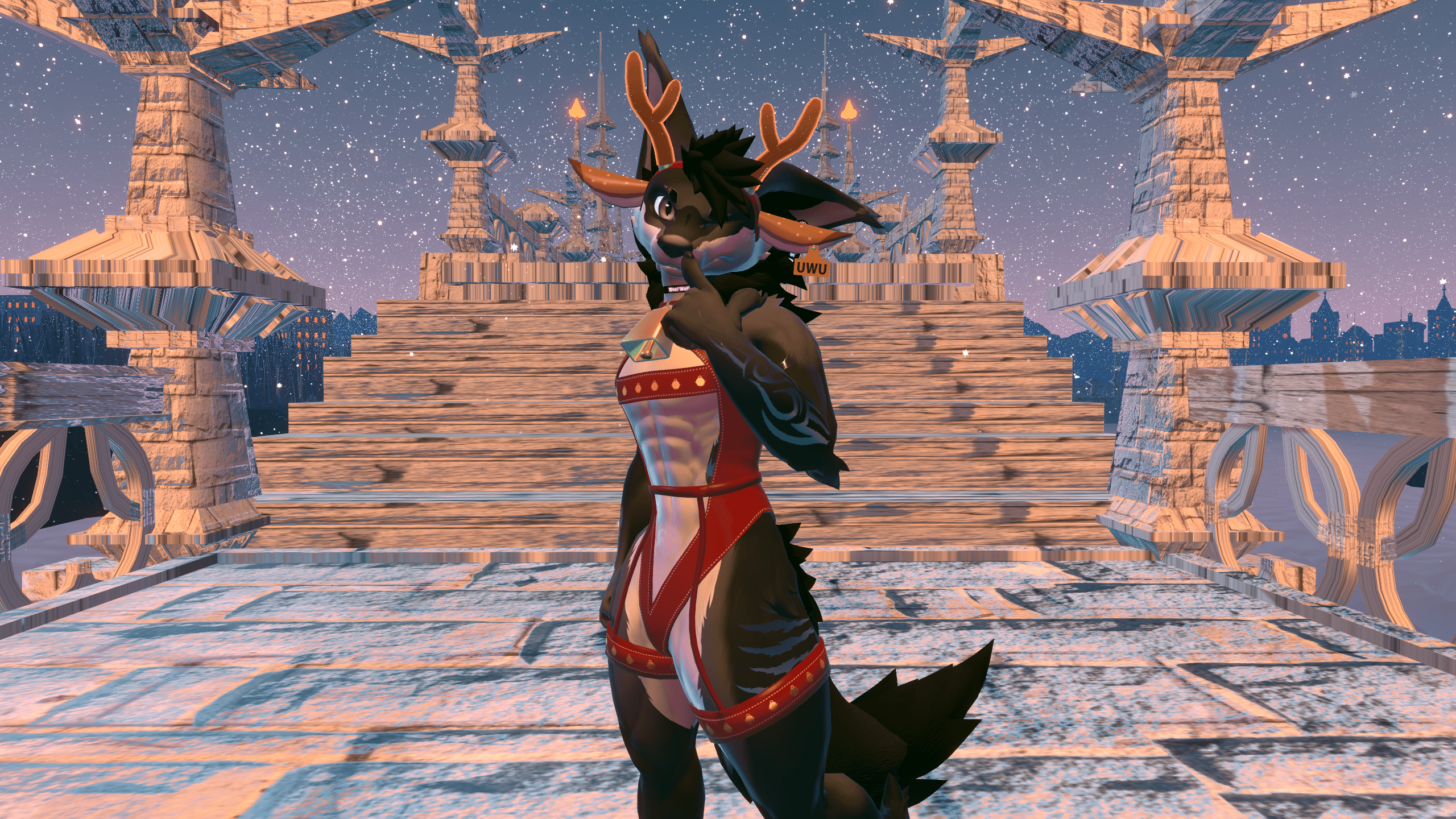 Xmas deer texture for The Cow Outfit