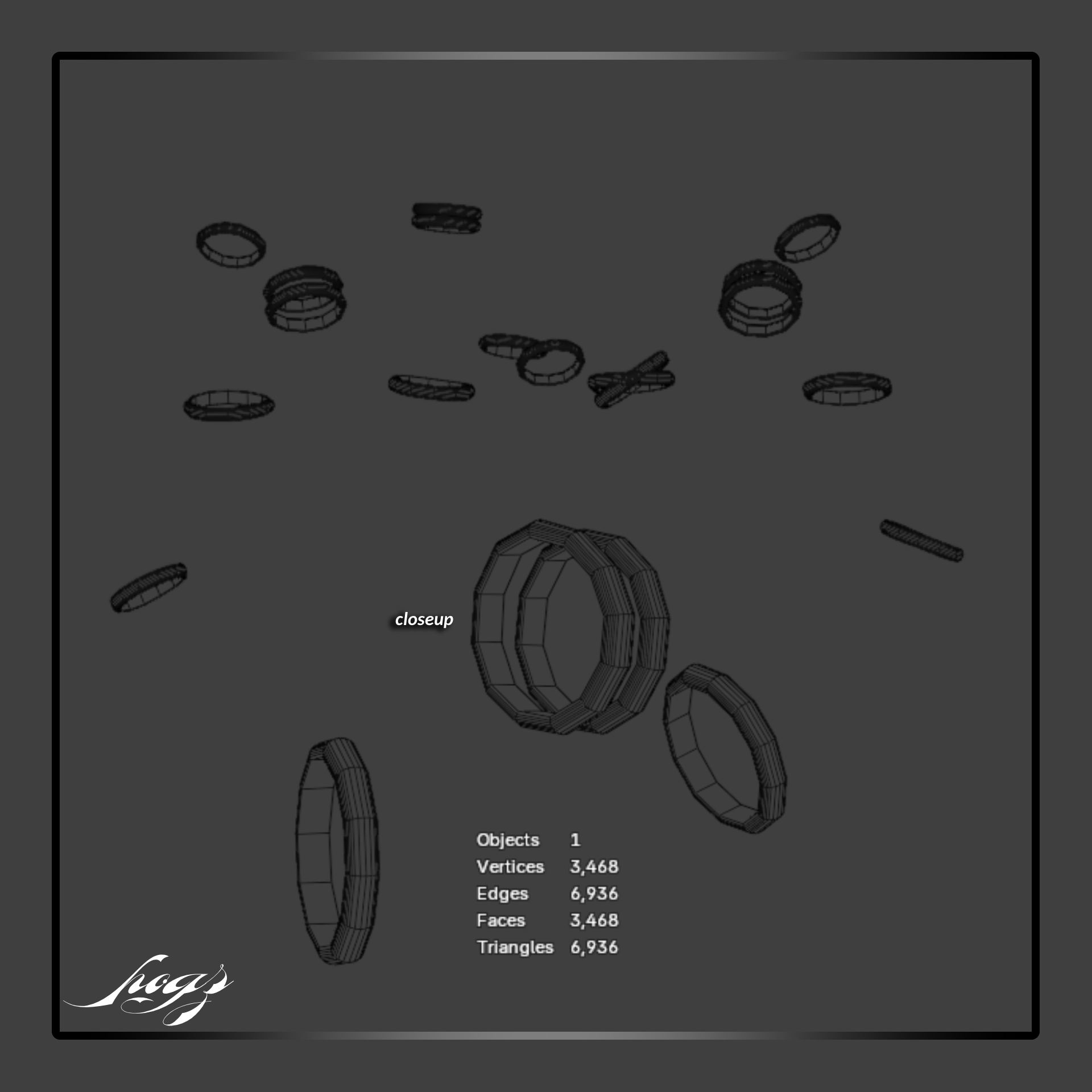 basic rings; CILIA, FREE