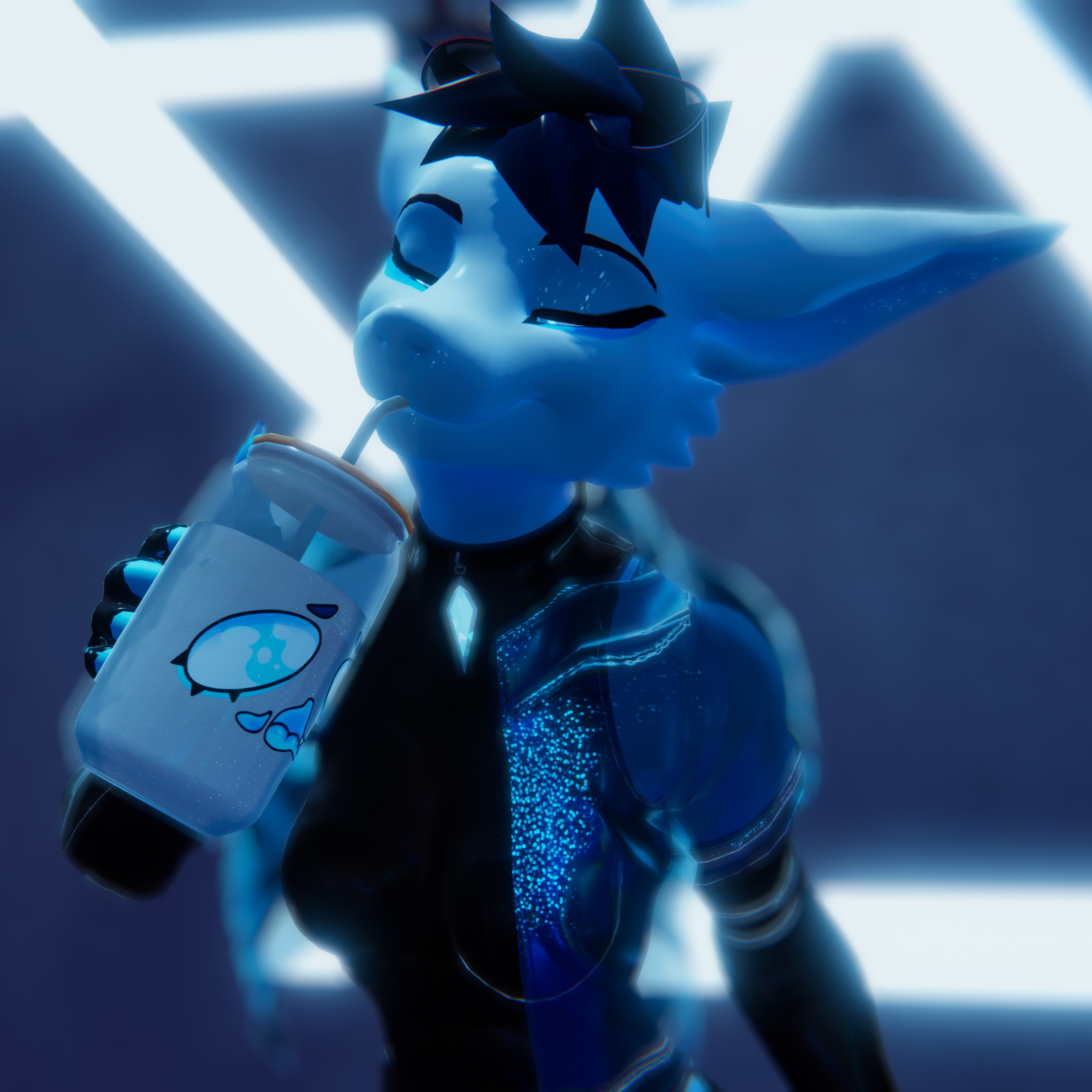 (Free) W4RA\C: DatKawaiiWolfy Can-Shaped Slime Glass!