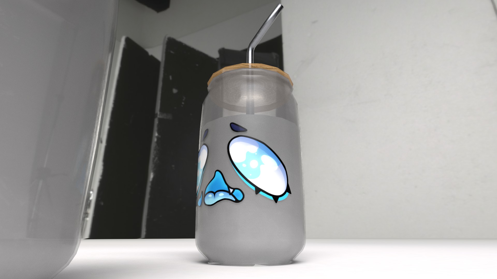 (Free) W4RA\C: DatKawaiiWolfy Can-Shaped Slime Glass!