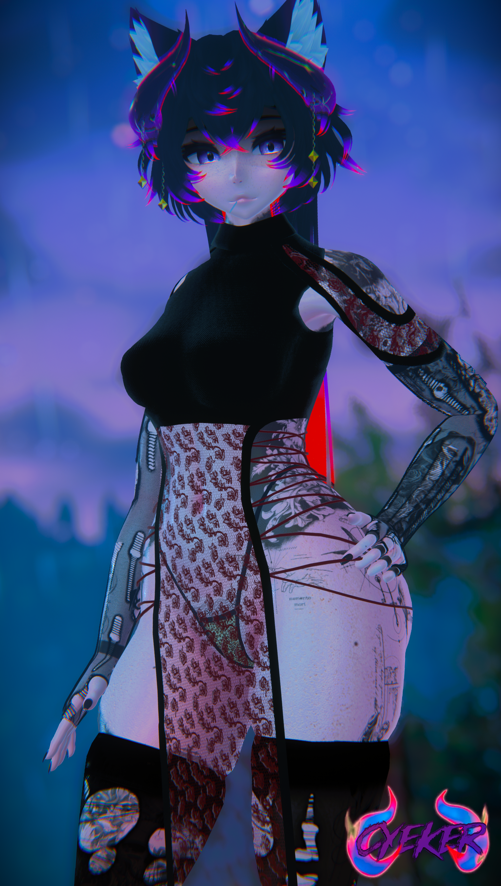 Laced Tabard Dress