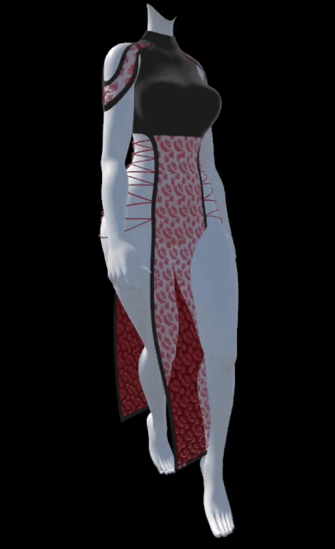 Laced Tabard Dress