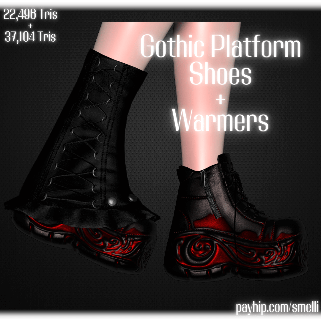 Gothic Platform Shoes & Warmers