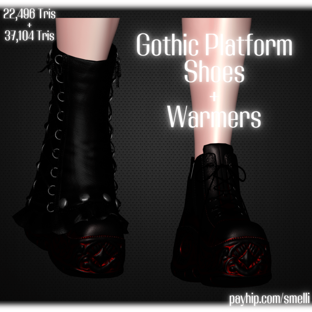 Gothic Platform Shoes & Warmers