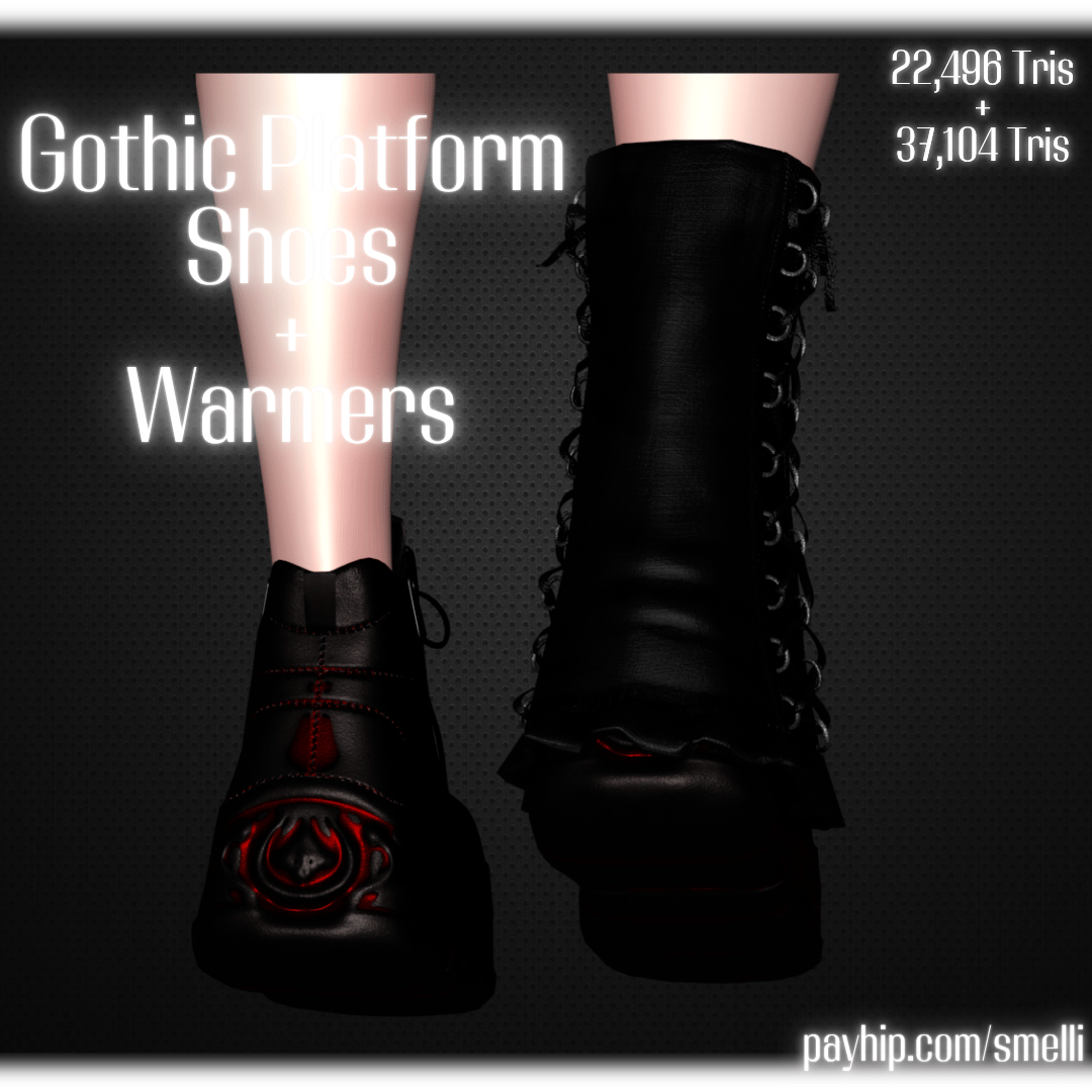 Gothic Platform Shoes & Warmers
