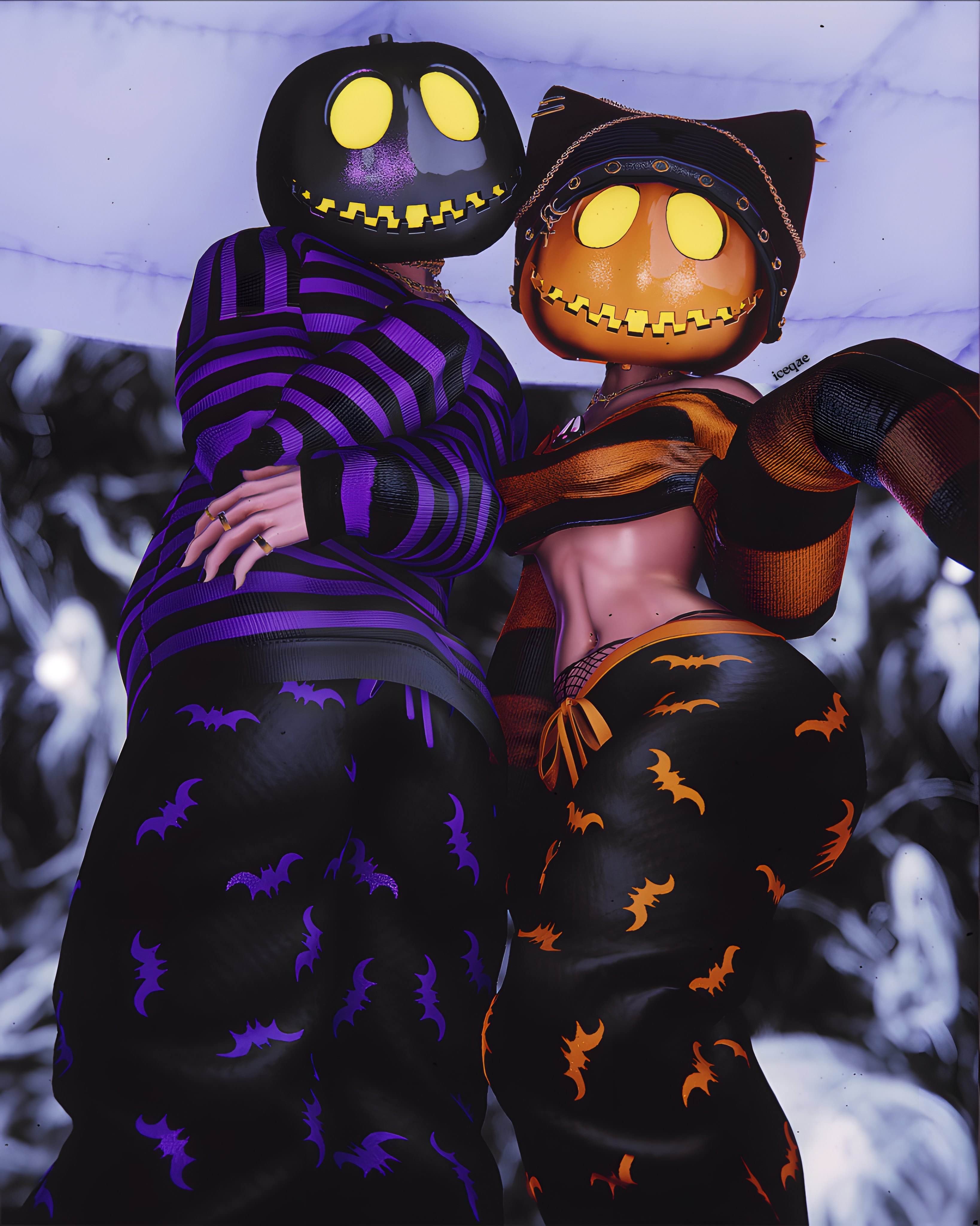 PATCH | PUMPKIN HEAD WIZARD | QUEST + PC FT | SPS | HALLOWEEN COUPLE MALE