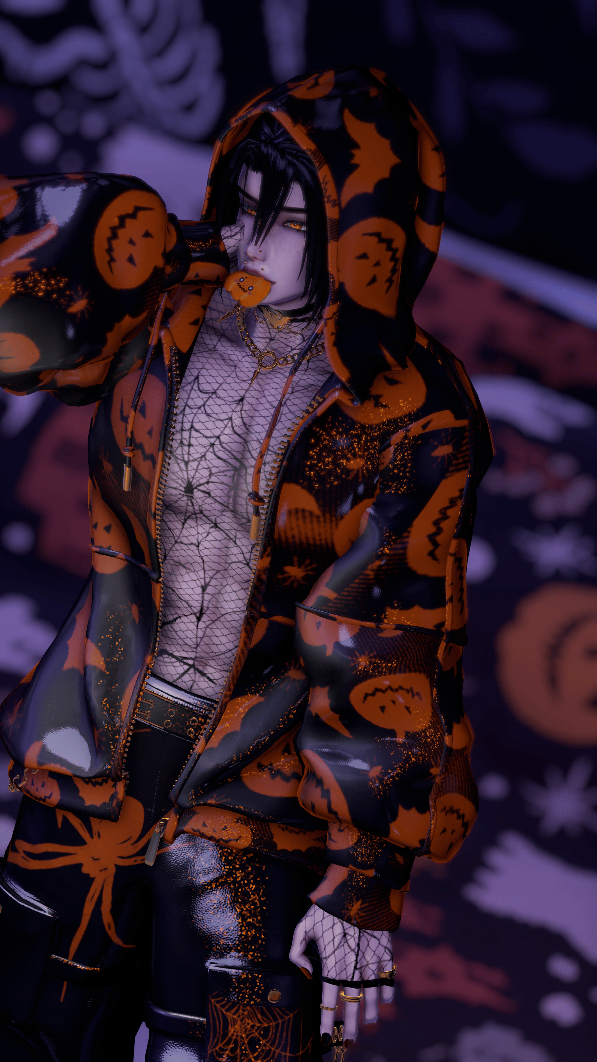PATCH | PUMPKIN HEAD | QUEST + PC | SPS | HALLOWEEN COUPLE MALE