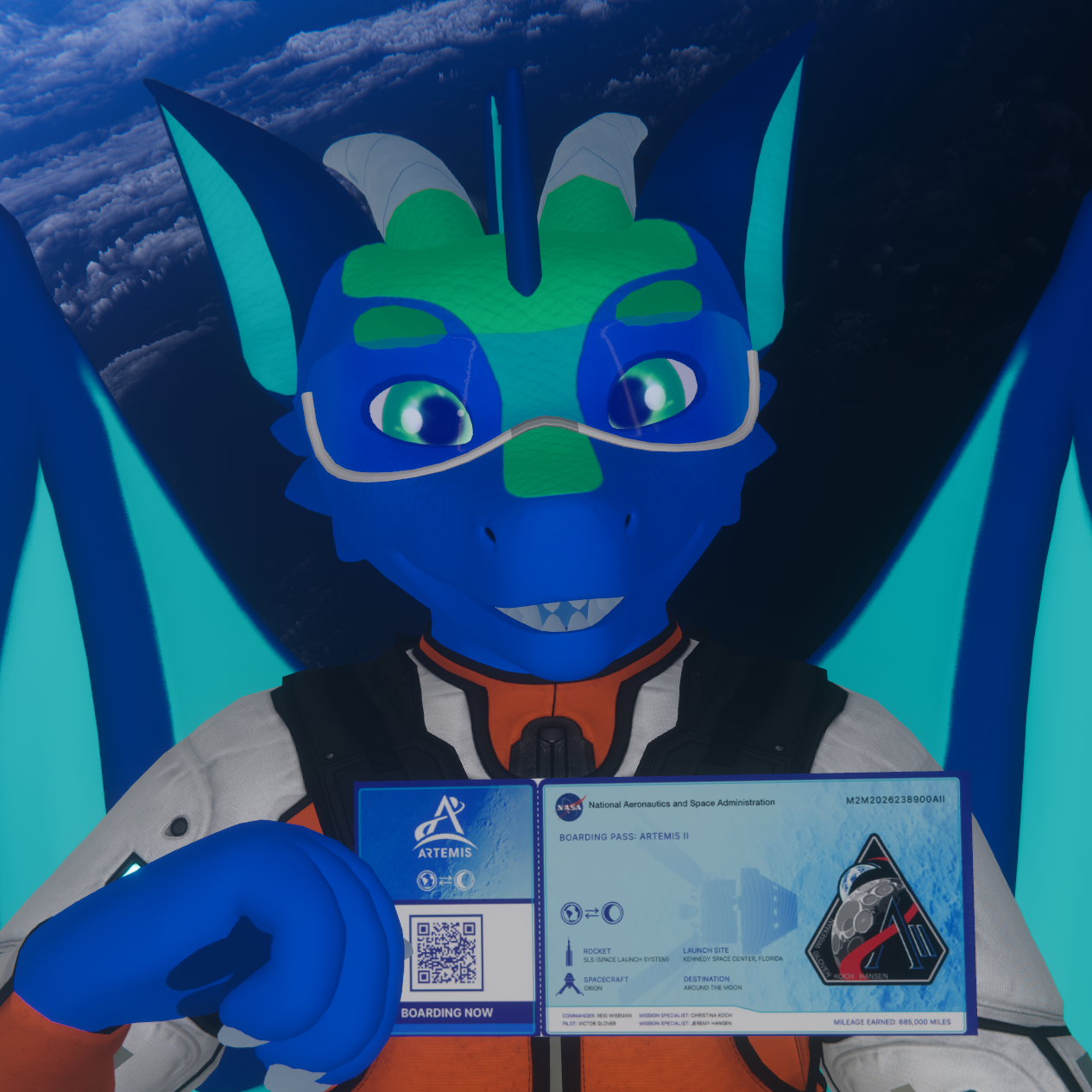 NASA Boarding Pass