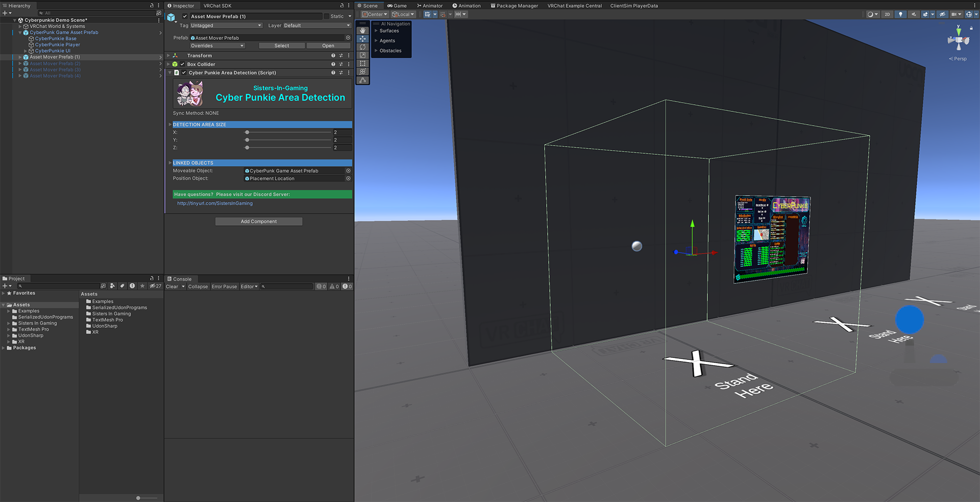 Cyberpunkie VRChat Persistent Idle Game Asset