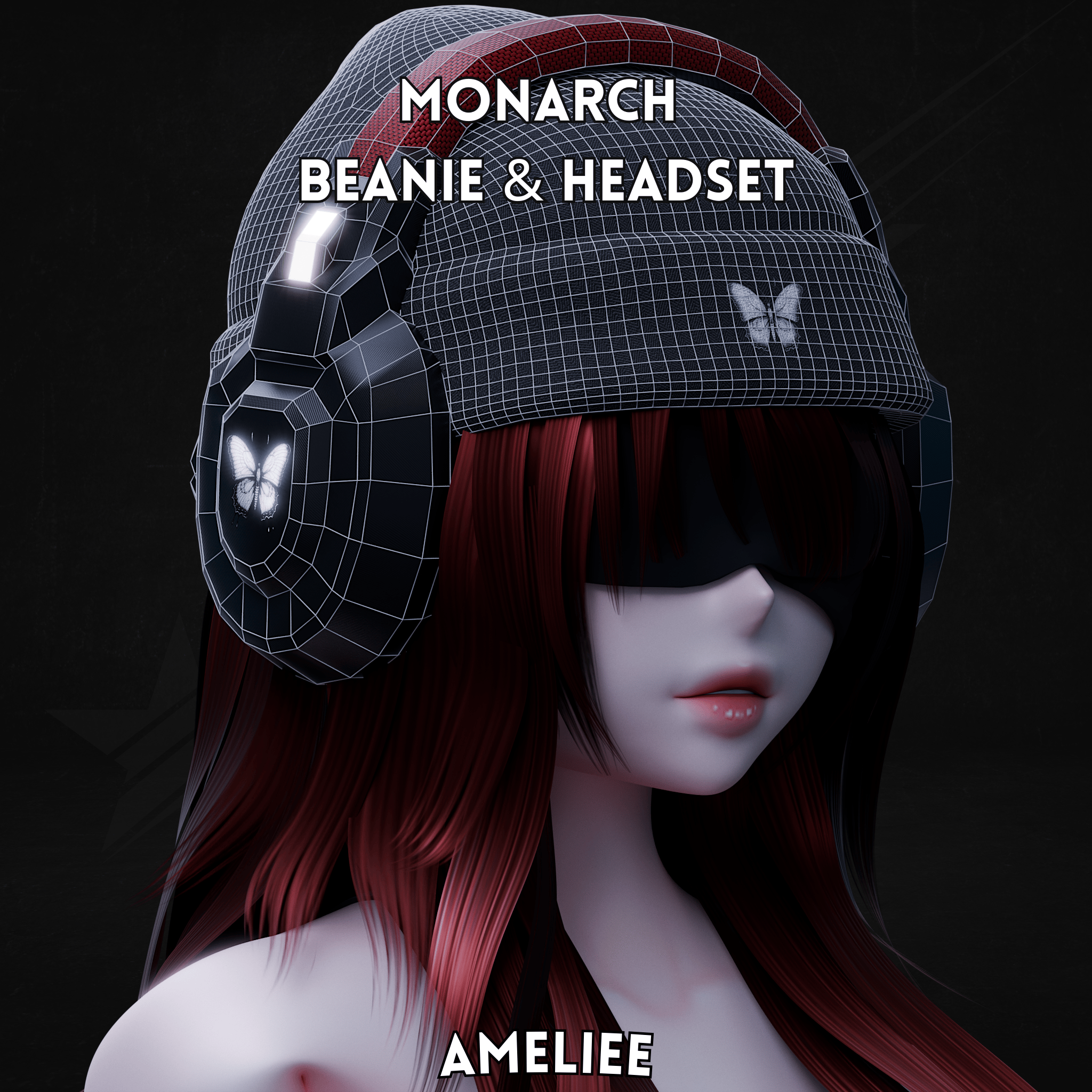 Monarch Beanie & Headset (VRCHAT)