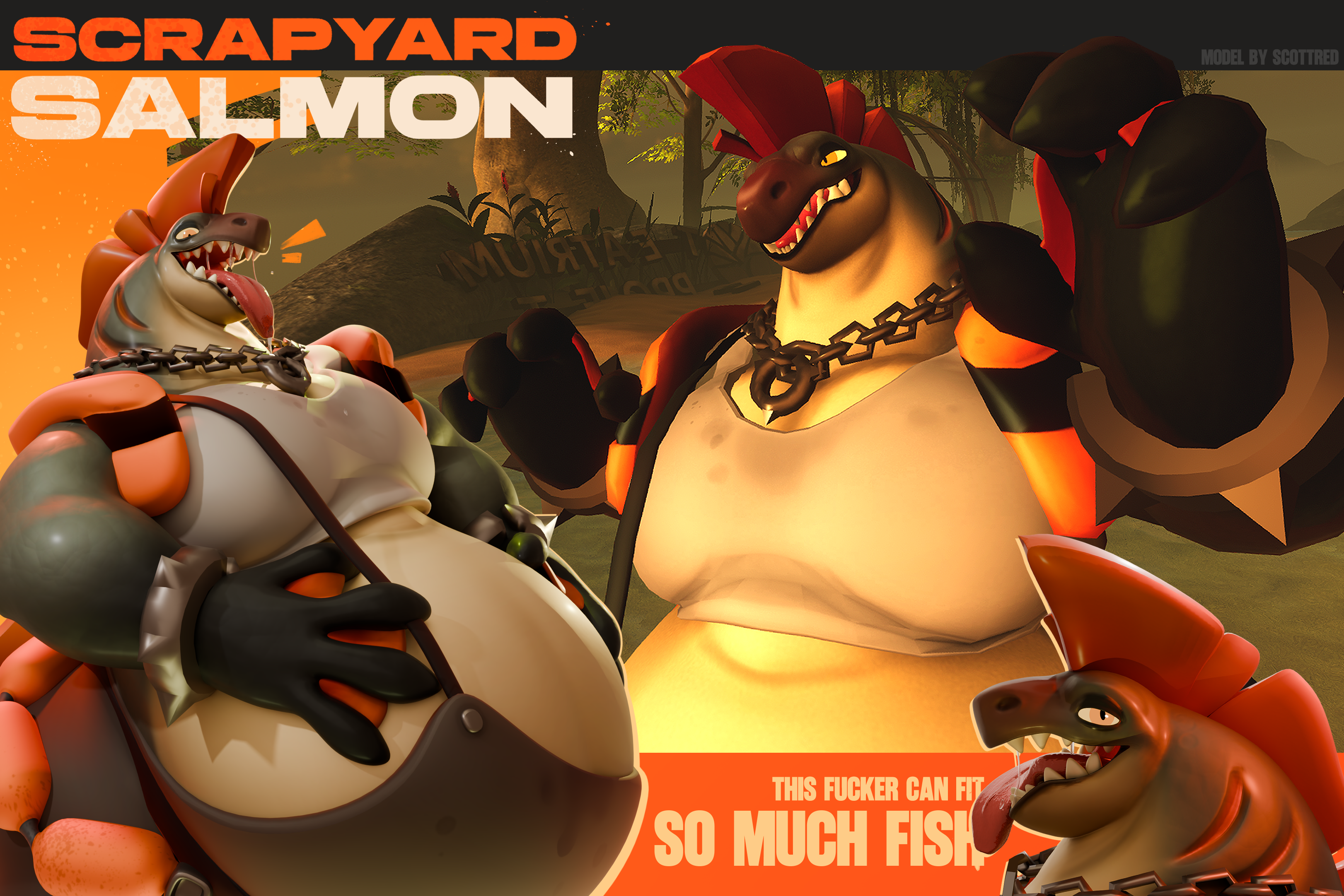 Scrapyard Salmon (VRC Avatar)