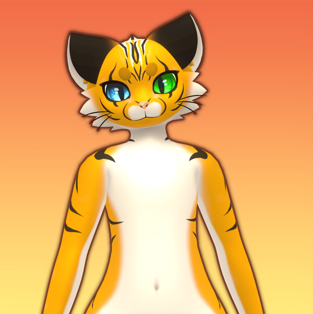 Orange Striped Mayu Texture