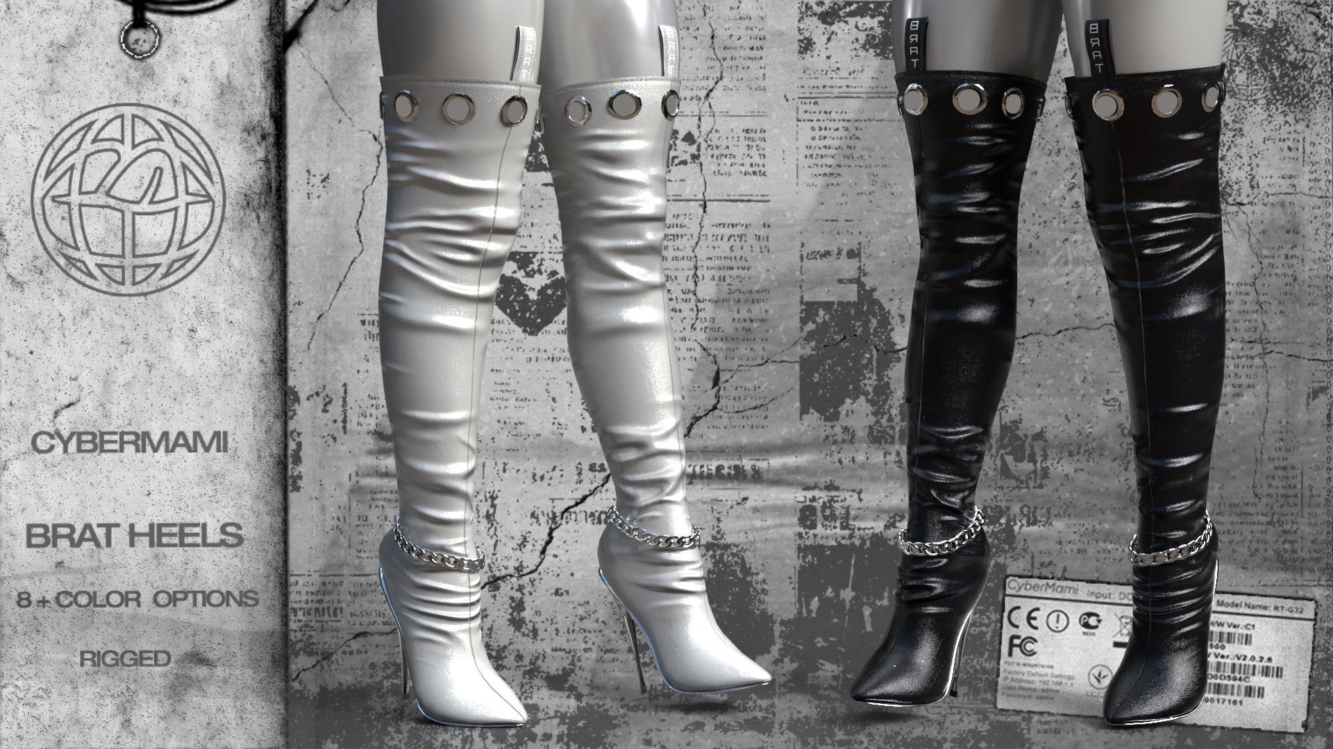 BRAT Thigh High Heels