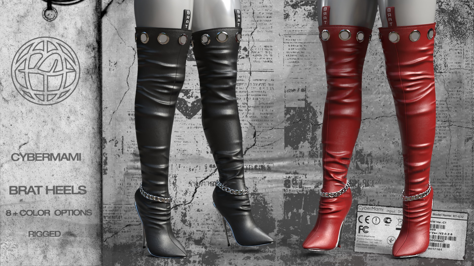 BRAT Thigh High Heels