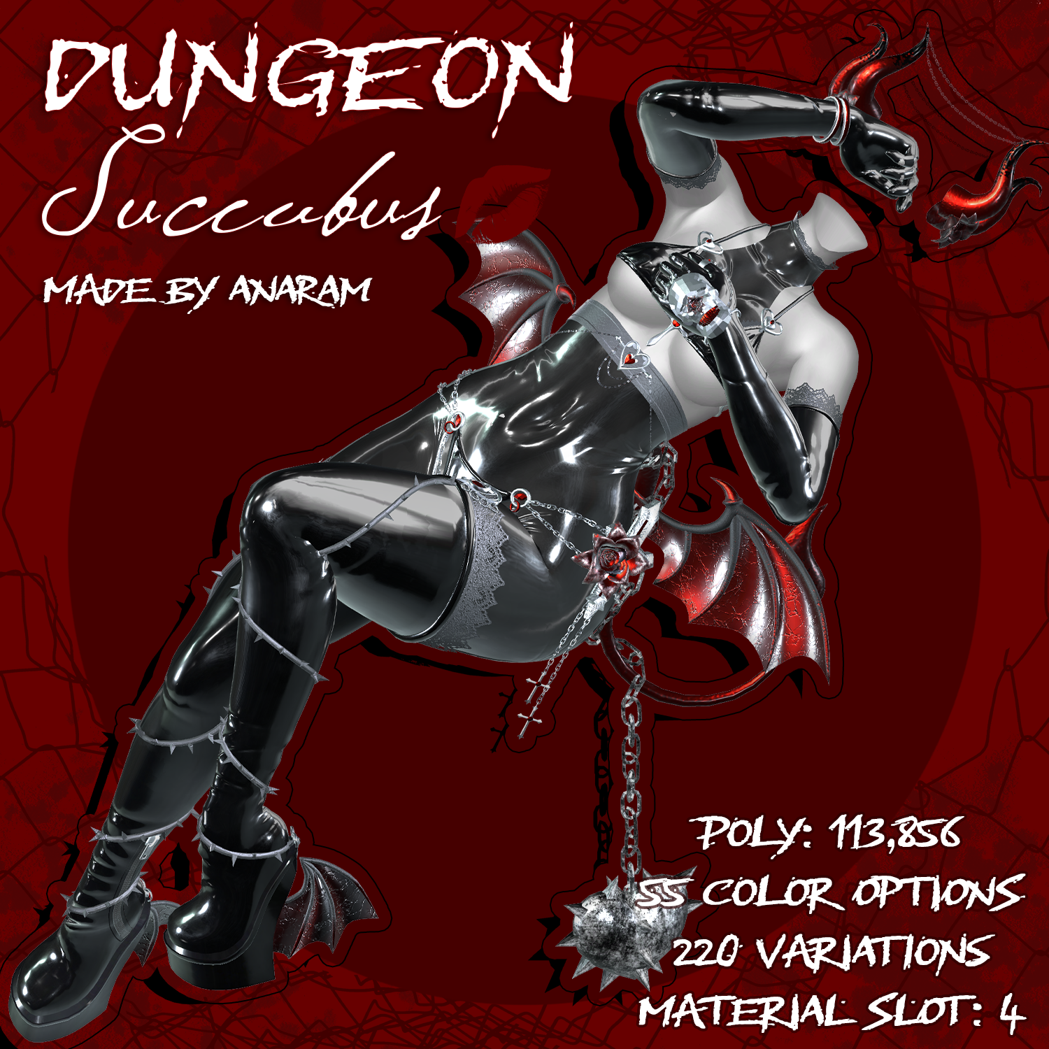 Dungeon Succubus Attire [E-Girl, RP, Tori, Panda]
