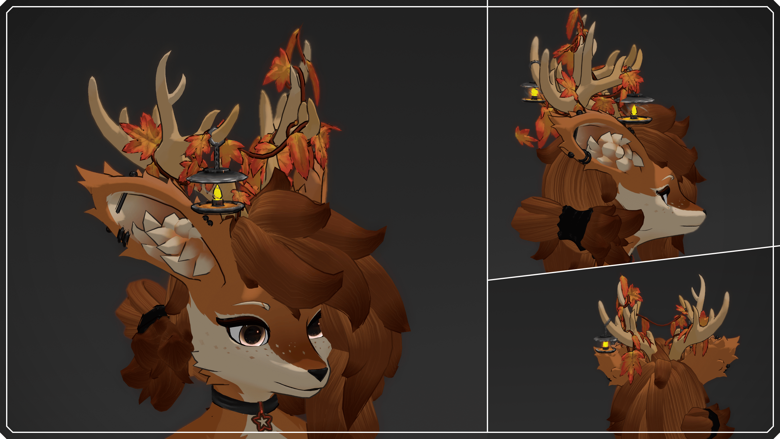 Autumn Antler Decorations