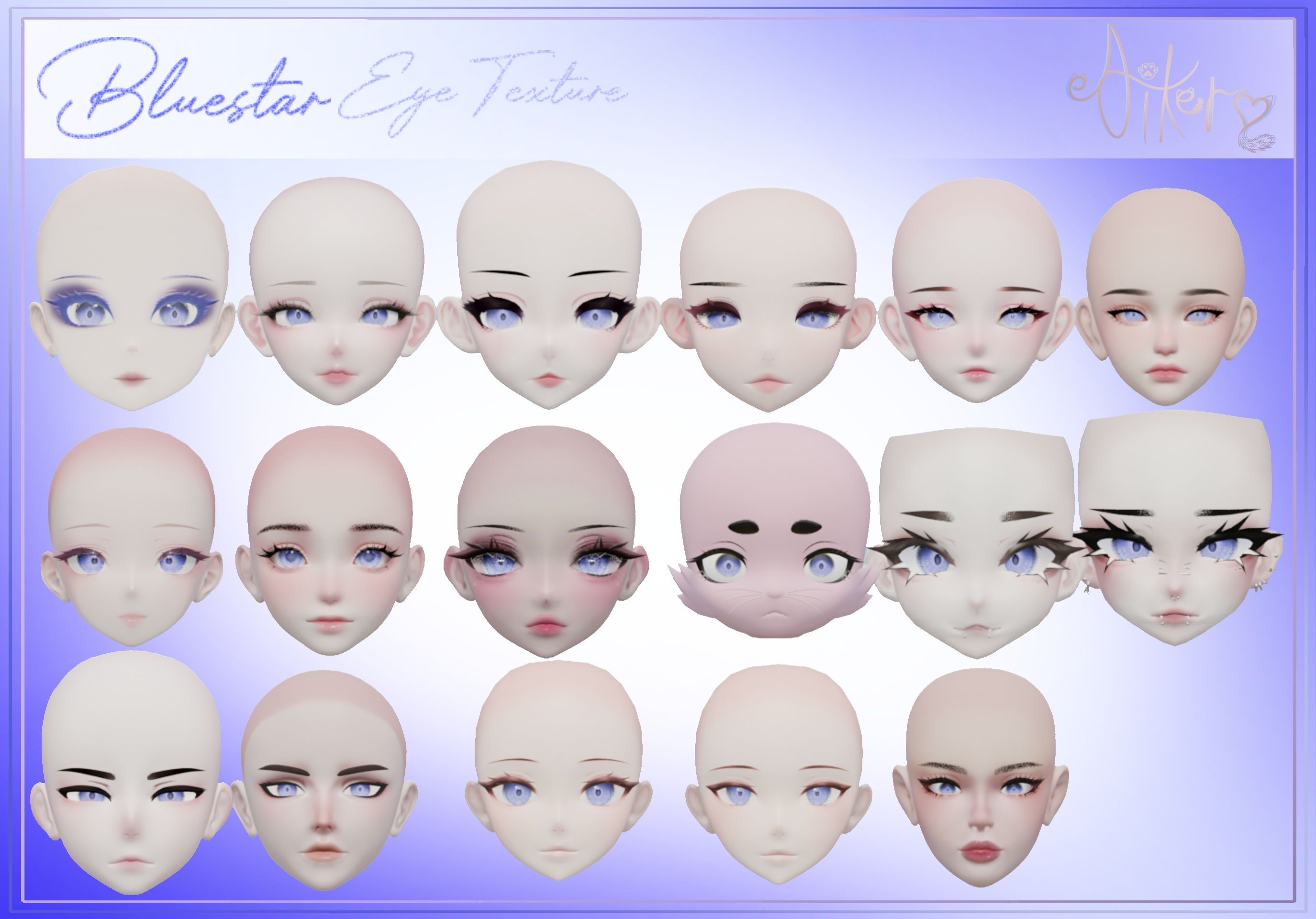 Blue Star Eye Texture