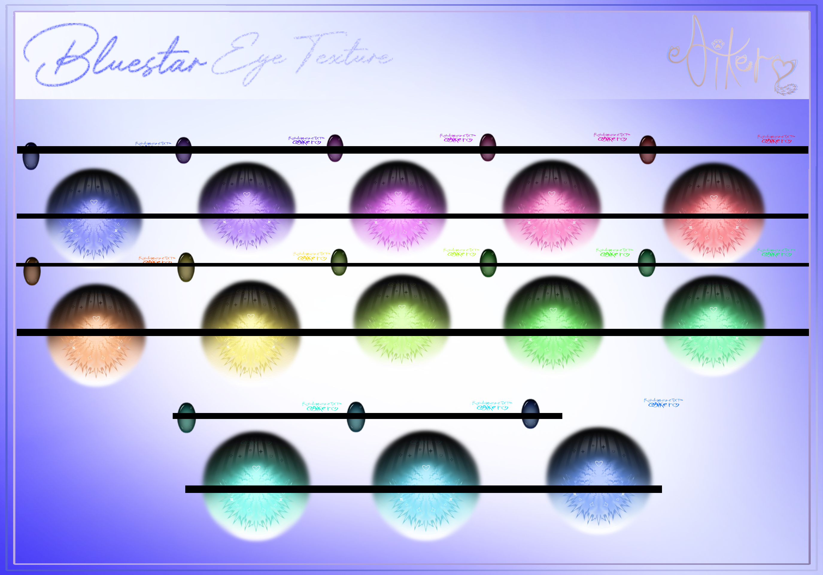 Blue Star Eye Texture