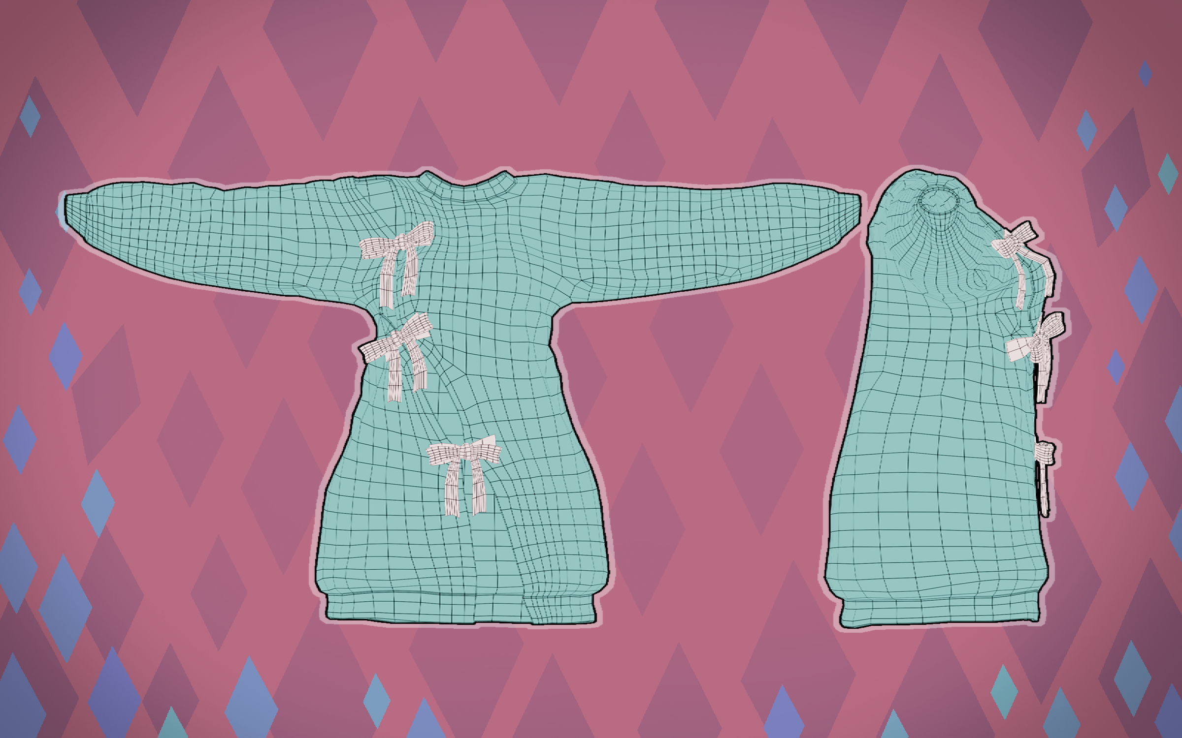Comfy Sweater with Bows
