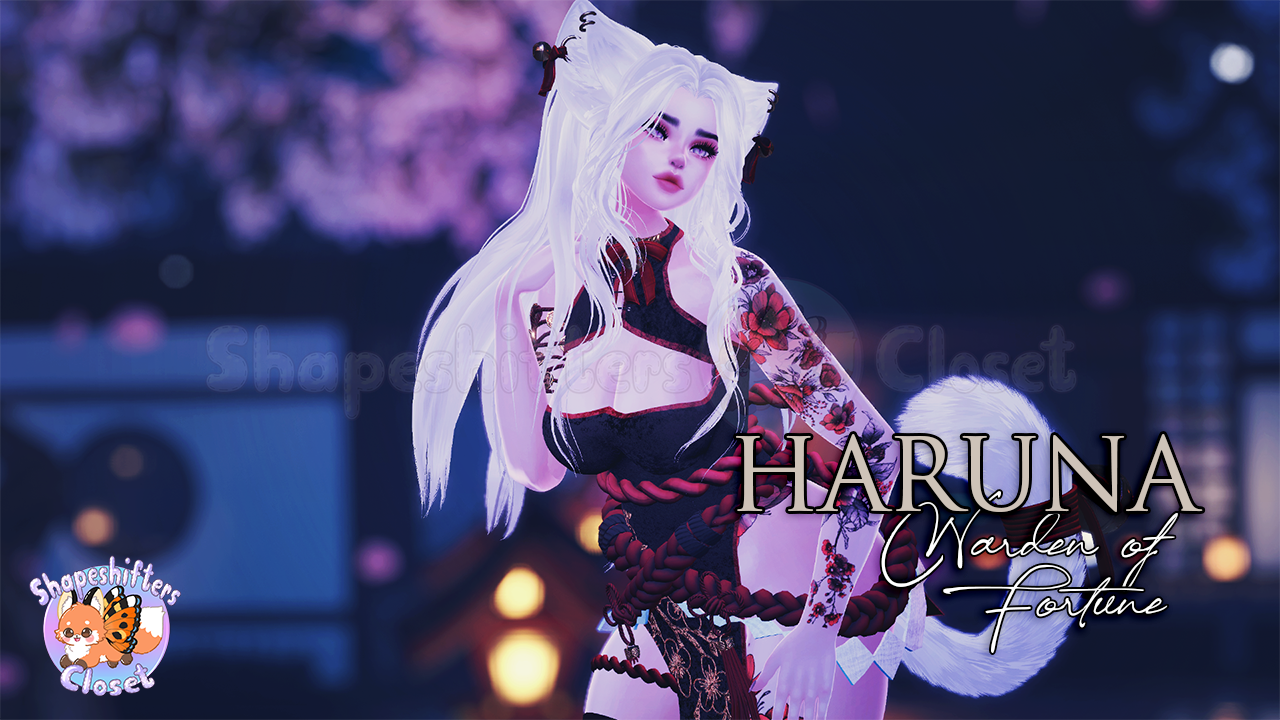 Haruna, Warden of Fortune - incl. Optimized & Dancer Version + Gogo Loco (VRChat 3.0, PC) | Cat Girl Avatar