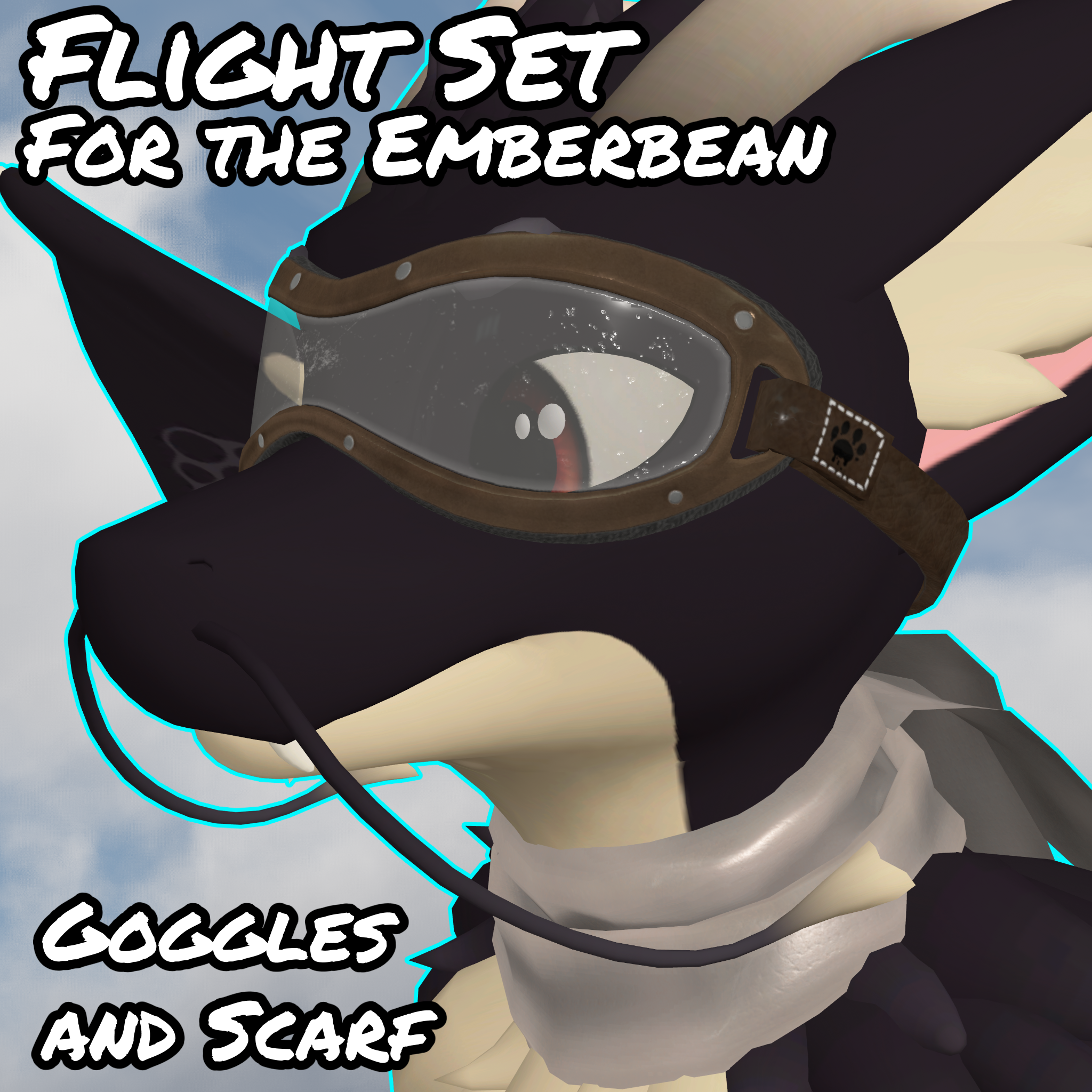 Flight Goggles and Scarf Set (Emberbean)