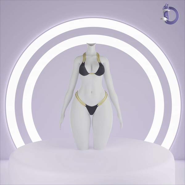 Dinzee's Chained Triangle Bikini