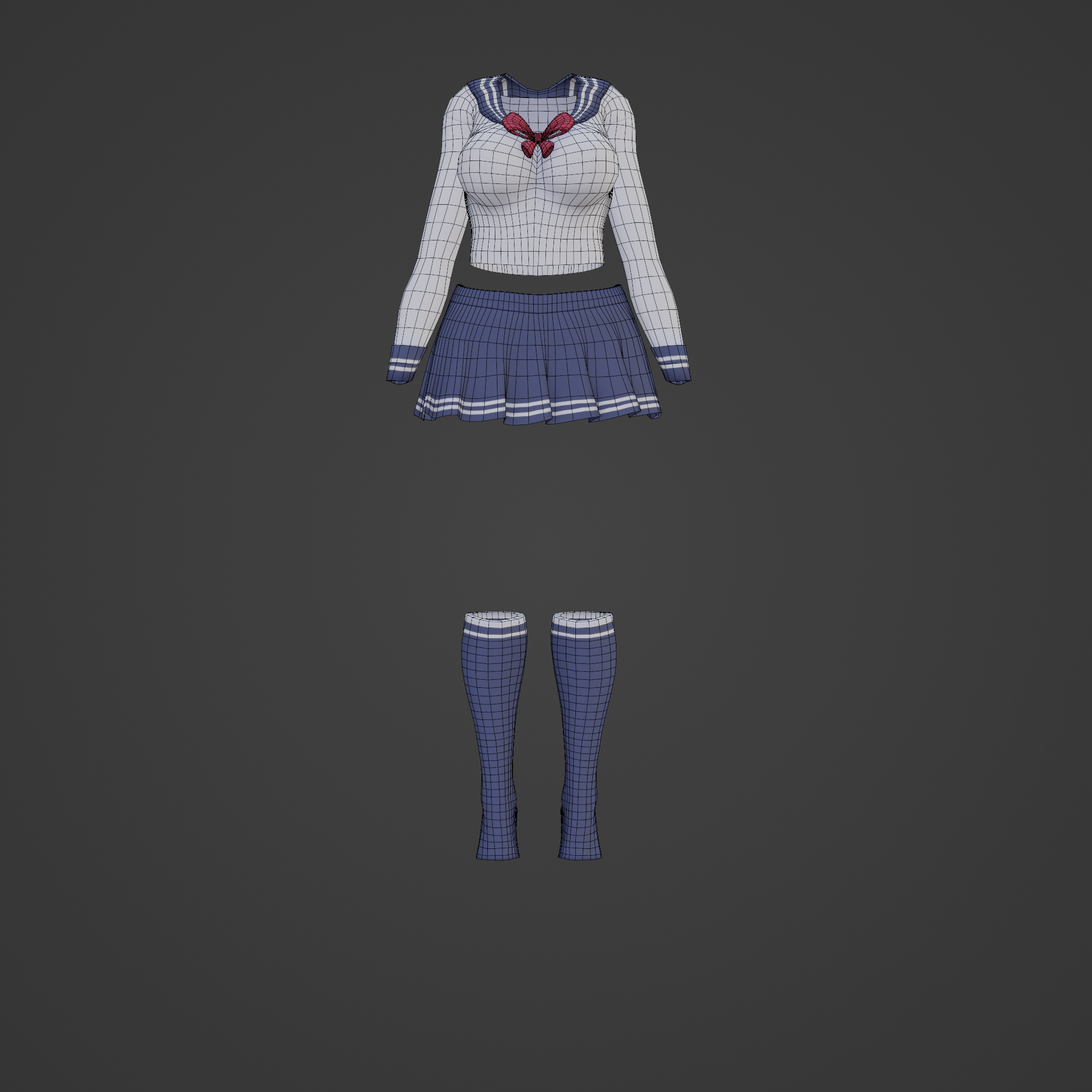 Dinzee's SchoolGirl Outfit