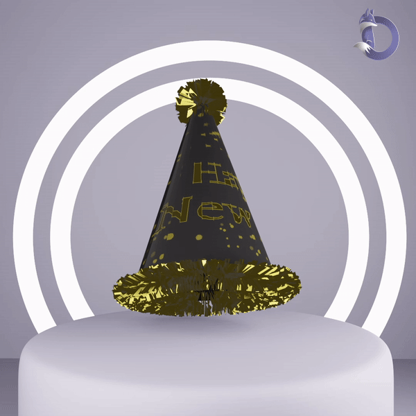Dinzee's New Years Hat