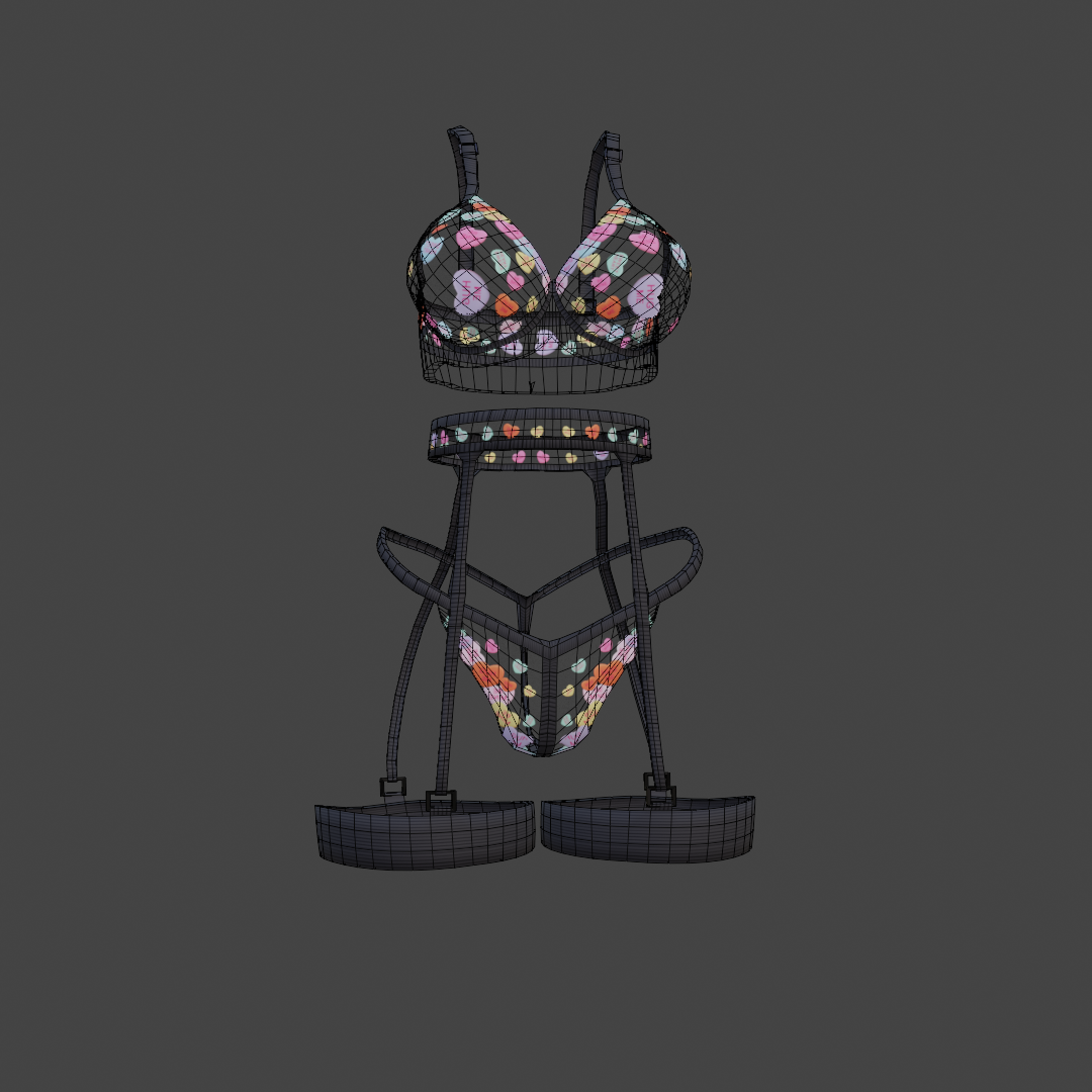 Dinzee's Convo Heart Undergarment Set