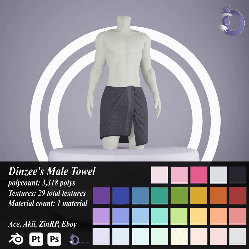 Dinzee's Male Towel