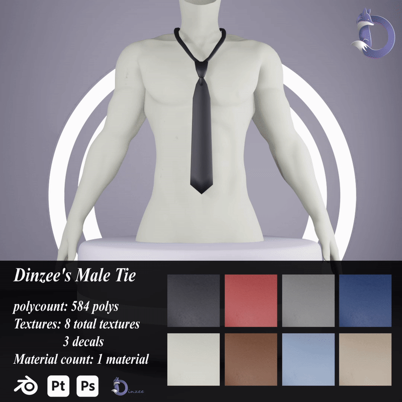 Dinzee's Male Tie NITRO FREE